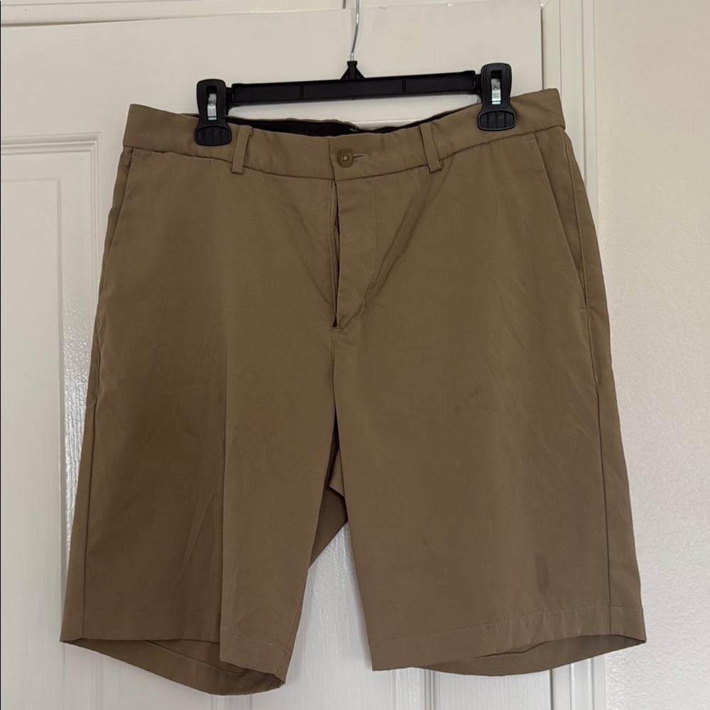 Nike Tan Flat Front Shorts Classic Style